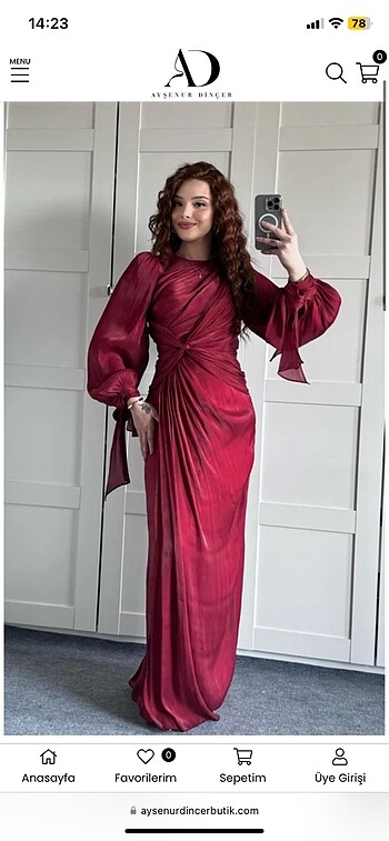 Bordo Elbise