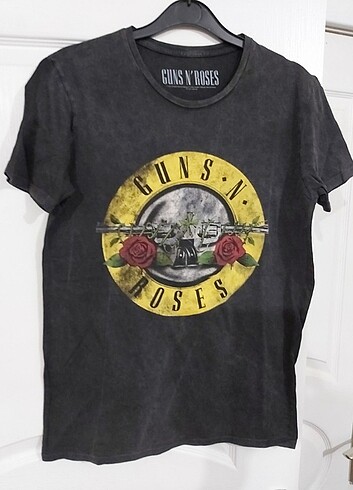 Guns N Roses baskılı t-shirt 