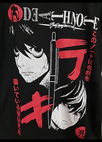 Diğer Death note anime baskılı tshirt 