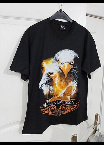 Harley Davidson baskılı tshirt 