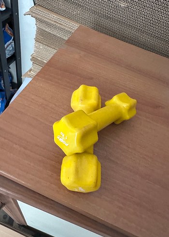 Sarı 1 kg spor matı dambıl seti