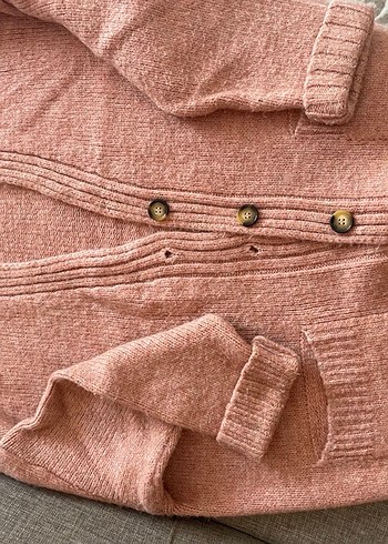Suudcollection Düğmeli soft pembe Hırka