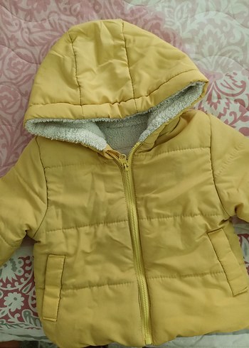 Sarı çocuk montu - Görsel 3