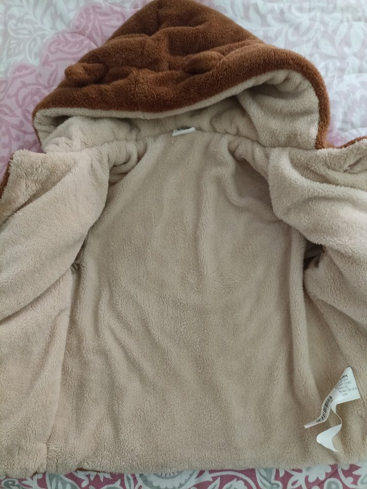 peluş çocuk mont - Görsel 4