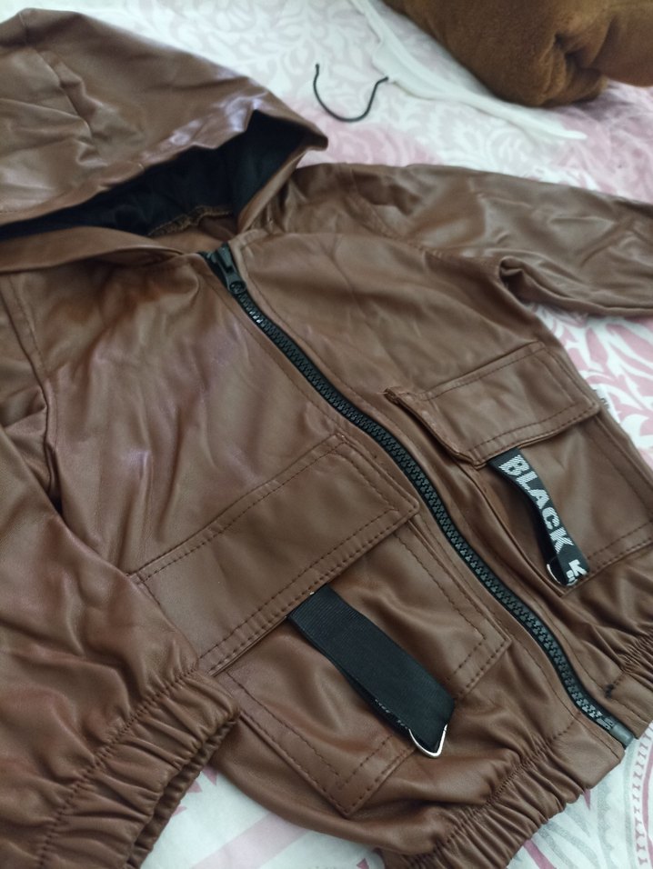 Erkek çocuk Deri Ceket - Görsel 2