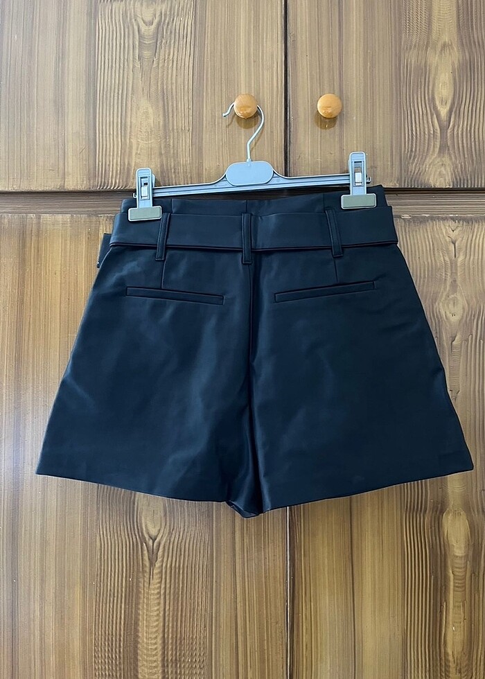 Zara deri şort - Görsel 2