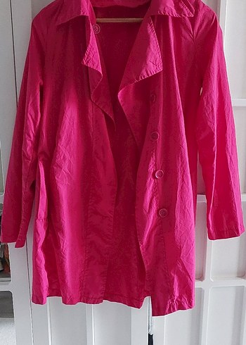 Pembe Düğmeli S/M beden rüzgarlik