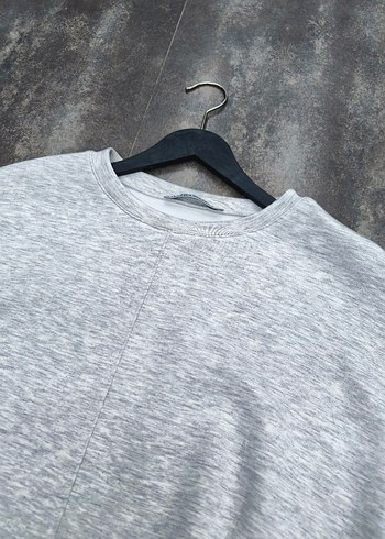 Oysho Gri Kısa Kesim Kadın Sweatshirt - Görsel 2