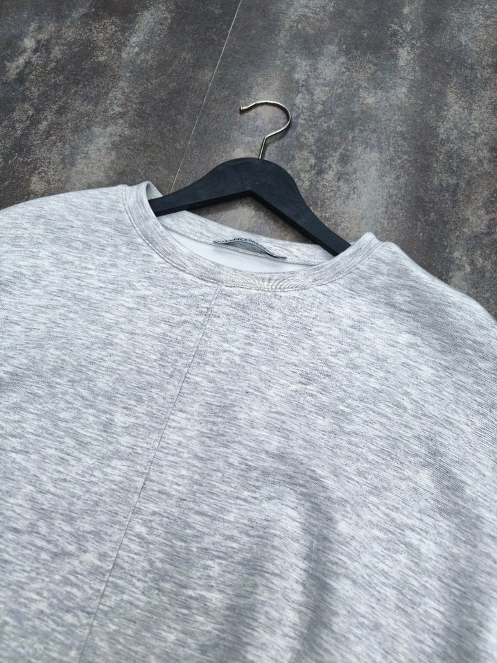 Oysho Gri Kısa Kesim Kadın Sweatshirt - Görsel 2