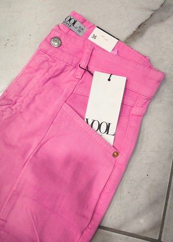 Pembe Regular Fit Kadın Kumaş Pantolon - Görsel 6