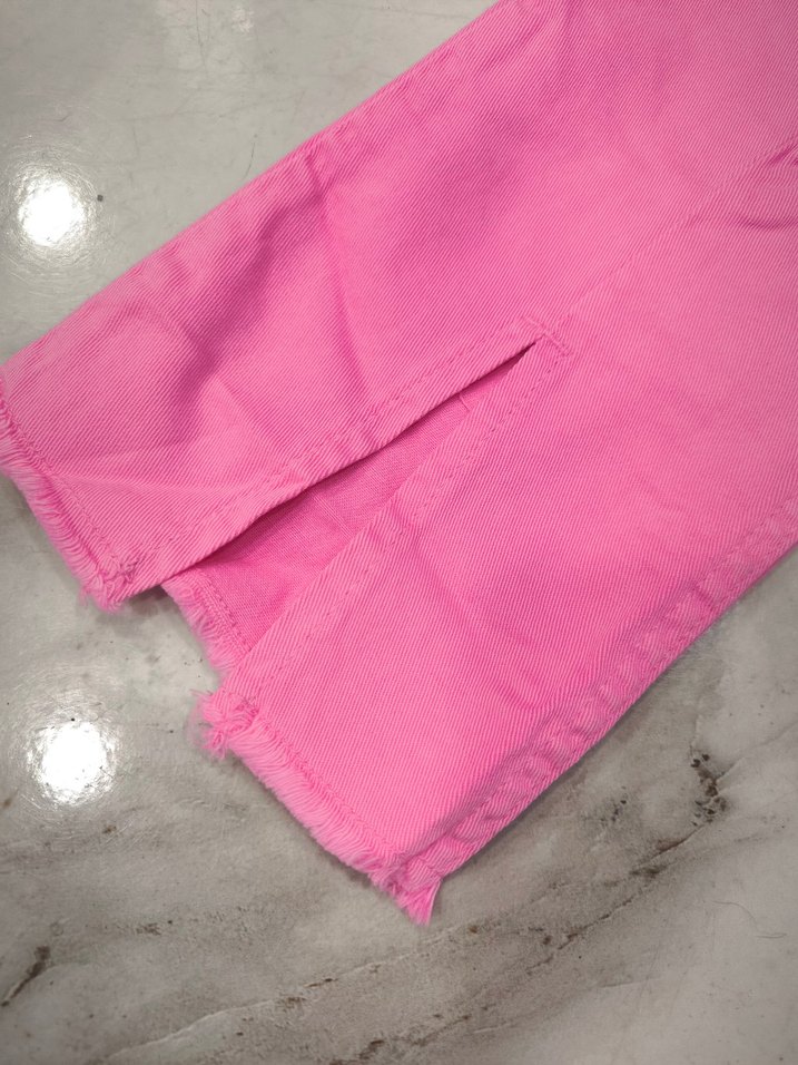 Pembe Regular Fit Kadın Kumaş Pantolon - Görsel 4