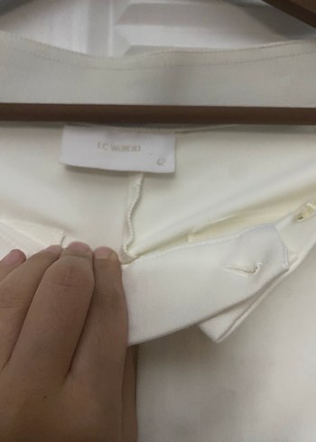 42 Beden beyaz Renk Beyaz Kadın Kumaş Pantolon