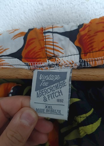 xxl Beden Albercrombie fitch Markalı Çiçek Desenli Renkli Erkek Mini Şort