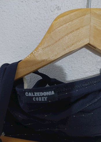 Calzedona Markalı Lacivert Zebra Desenli Pliseli Mini Bikini - Görsel 3