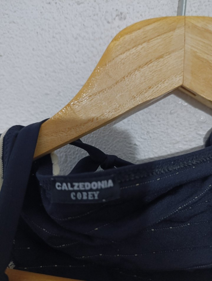 Calzedona Markalı Lacivert Zebra Desenli Pliseli Mini Bikini - Görsel 3