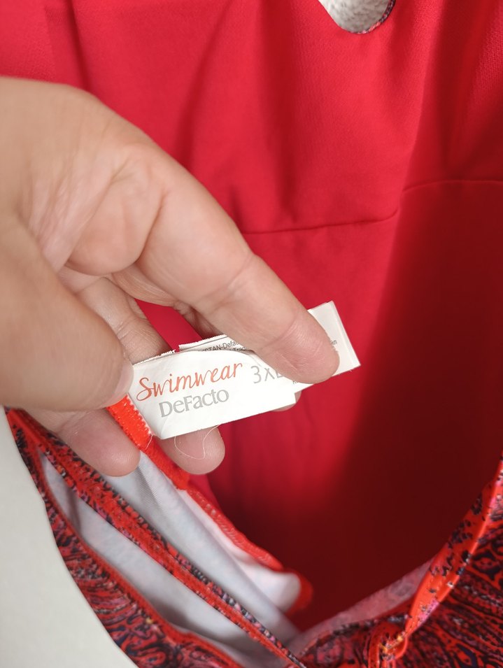 DeFacto Markalı Kırmızı Bohem Drapeli Mini Mayo - Görsel 3