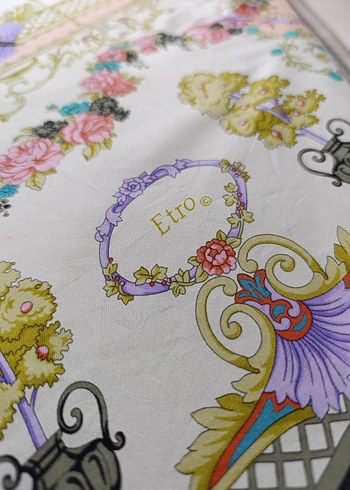 Etro Etro Twil ipek Çok Renkli Bohem Desenli Eşarp