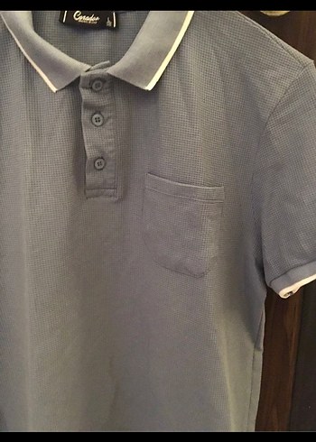 Cazador marka  Düğmeli İndigo mavisi Erkek Polo Tişört - Görsel 5