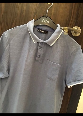 Cazador marka  Düğmeli İndigo mavisi Erkek Polo Tişört - Görsel 4