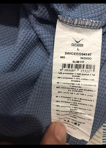 Cazador marka  Düğmeli İndigo mavisi Erkek Polo Tişört - Görsel 8