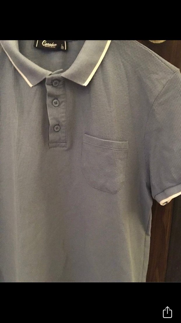 Cazador marka  Düğmeli İndigo mavisi Erkek Polo Tişört - Görsel 5