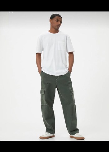 Beyaz Pamuklu Erkek Tişört - Görsel 5