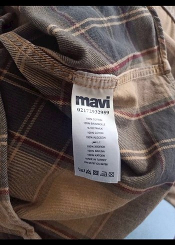 Uzun Kollu Düğmeli Kareli Erkek Gömlek - Görsel 7