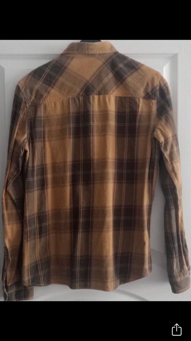 Uzun Kollu Düğmeli Kareli Erkek Gömlek - Görsel 4