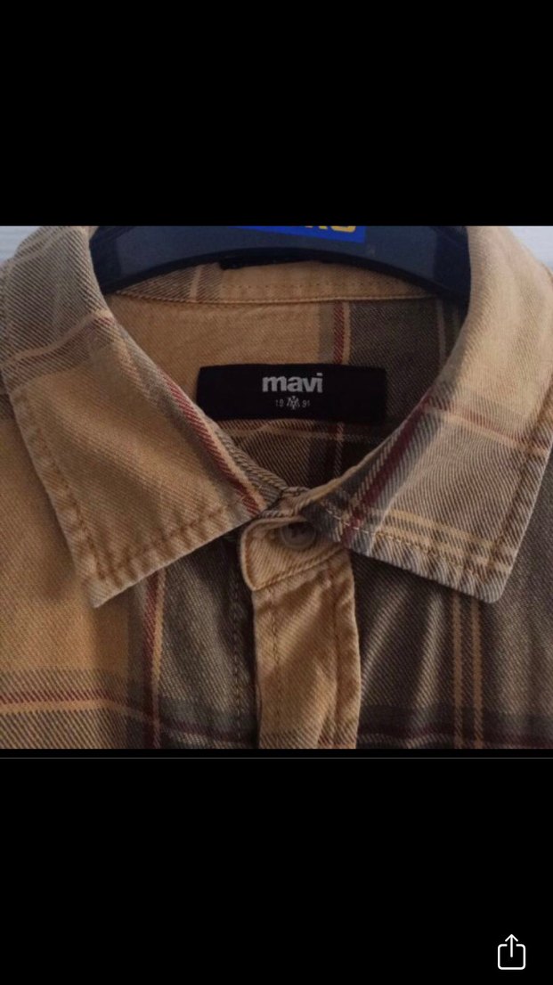 Uzun Kollu Düğmeli Kareli Erkek Gömlek - Görsel 2