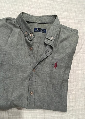 Ralp Lauren polo marka Uzun Kollu Keten Gömlek - Görsel 4