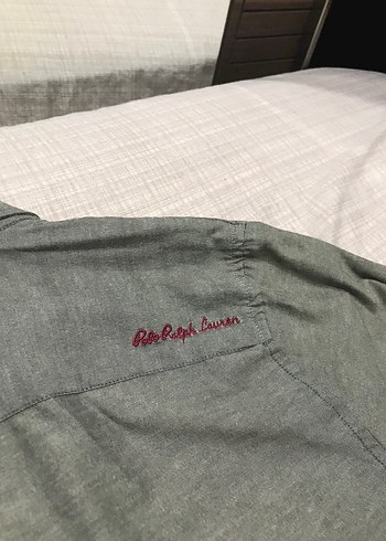 Ralp Lauren polo marka Uzun Kollu Keten Gömlek - Görsel 3