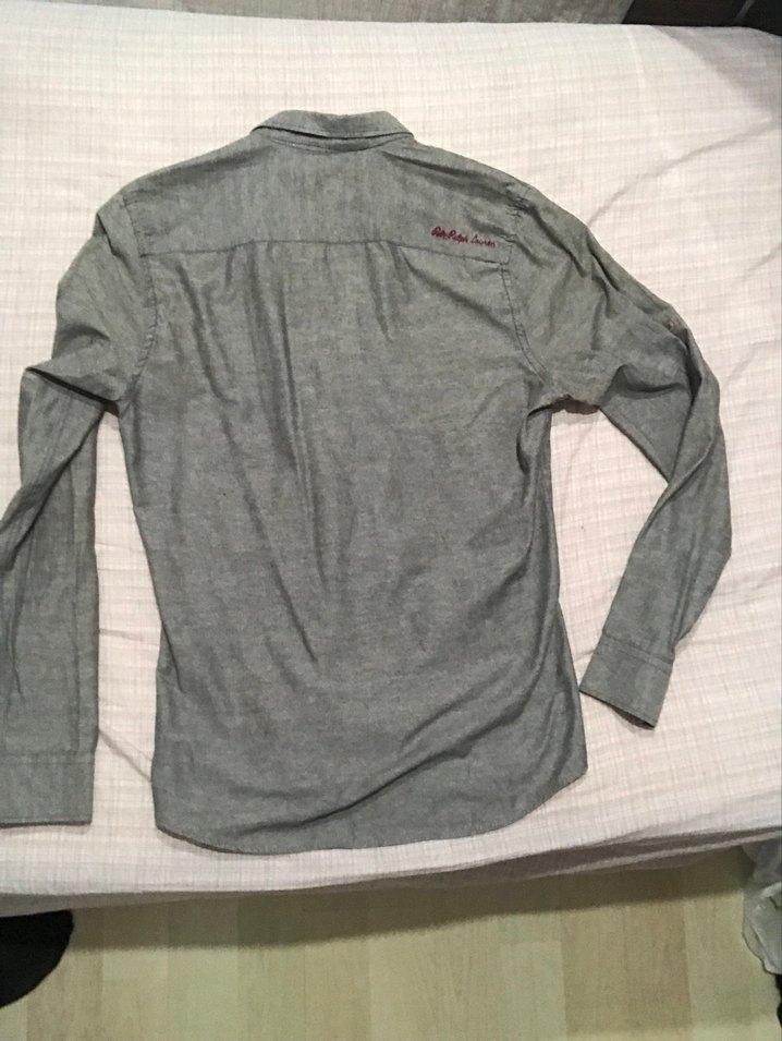 Ralp Lauren polo marka Uzun Kollu Keten Gömlek - Görsel 2