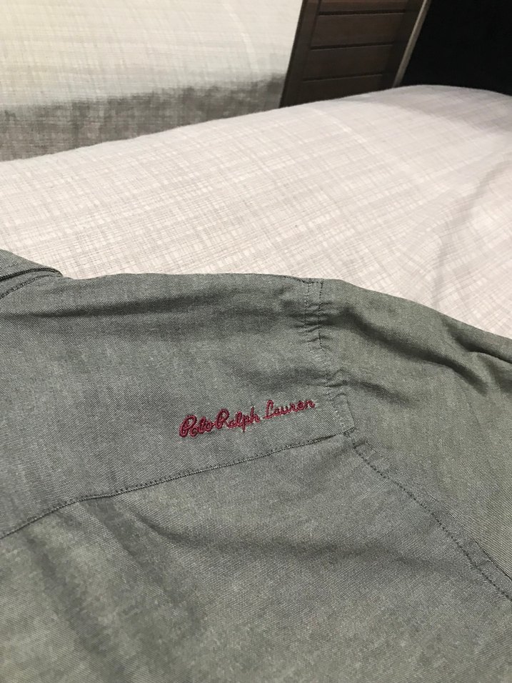Ralp Lauren polo marka Uzun Kollu Keten Gömlek - Görsel 3