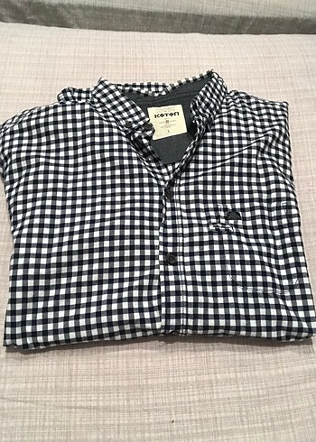 Koton Siyah Kareli Erkek Gömlek - Görsel 3