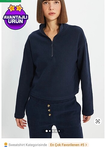 Fermuarlı sweat