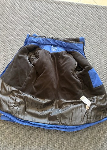 Erkek Çocuk Mavi Fermuarlı  kar montu - Görsel 7