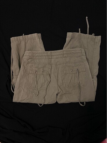 oxxo haki yeşili kargo pantalon kapri
