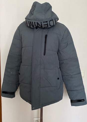 Gri Fermuarlı Erkek Street Wear Mont
