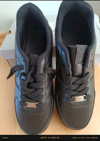 Siyah Bağcıklı Kadın Spor Ayakkabı - Görsel 3