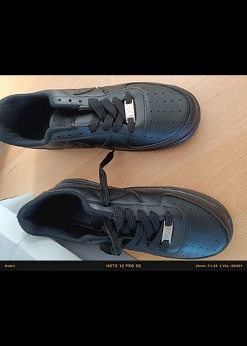 Siyah Bağcıklı Kadın Spor Ayakkabı - Görsel 6