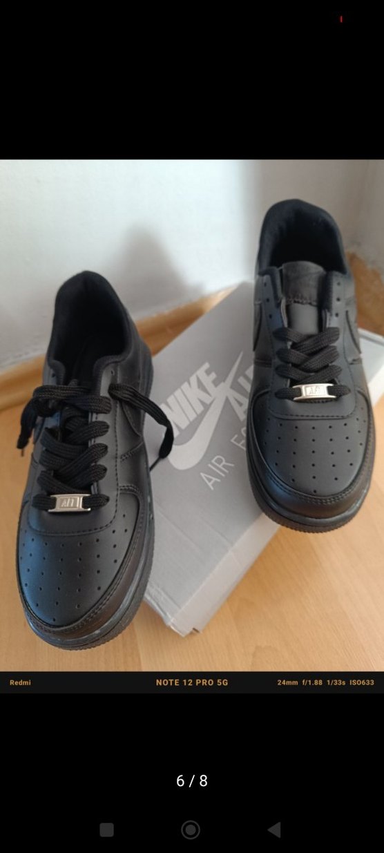 Siyah Bağcıklı Kadın Spor Ayakkabı - Görsel 5