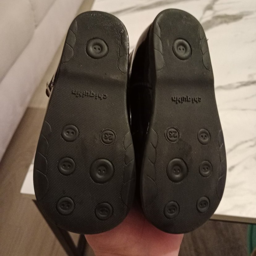 kullanilmadi Kemerli Siyah Kız Çocuk Babet Ayakkabı - Görsel 4