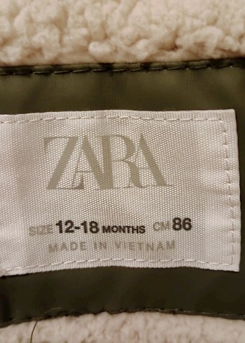 Kapüşonlu haki  unisex Çocuk Mont - Görsel 4