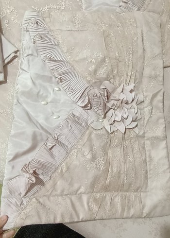 Nakışlı Pembe Yatak Örtüsü - Görsel 4