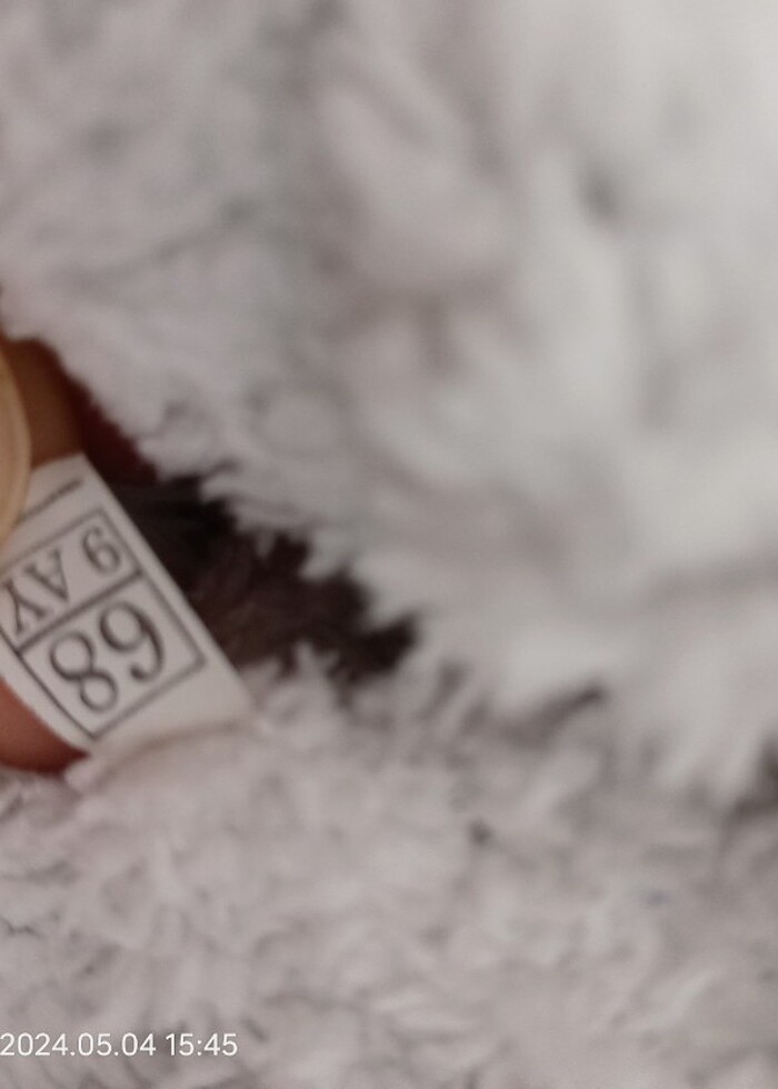 Bebek 6-9 ay polarlı  kadife takım - Görsel 3