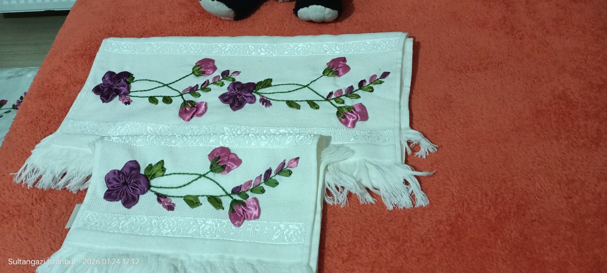 kurdale nakışı 4lü set çeyizlik - Görsel 3