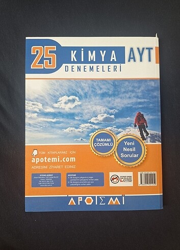 Beden Renk APOTEMİ AYT KİMYA 23 DENEME TERTEMİZ