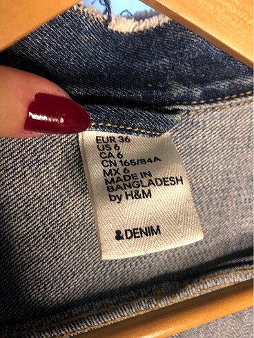 H&M H&M Mavi Kot Ceket