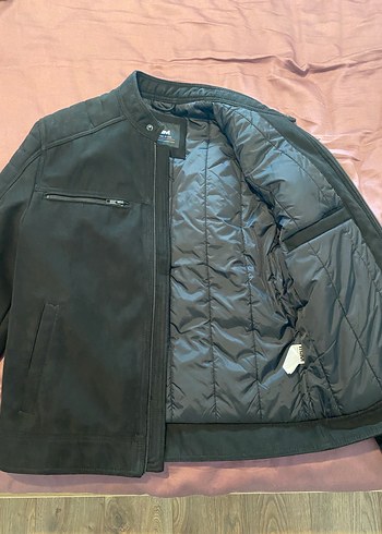 Siyah Erkek Süet Biker Ceket - Görsel 4