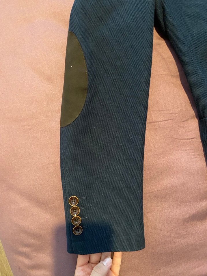 Lacivert Erkek Ofis Takımı, Düğmeli, Normal Boy - Görsel 3